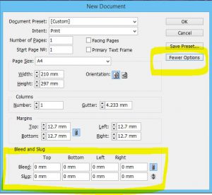 Bleed and Slug in Indesign