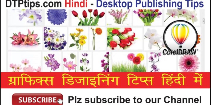 Vector Flower Photo Frame in CorelDraw