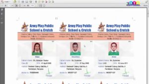 Exporting School Identity or Visiting Cards as a PDF File for Printing in CorelDraw in Hindi