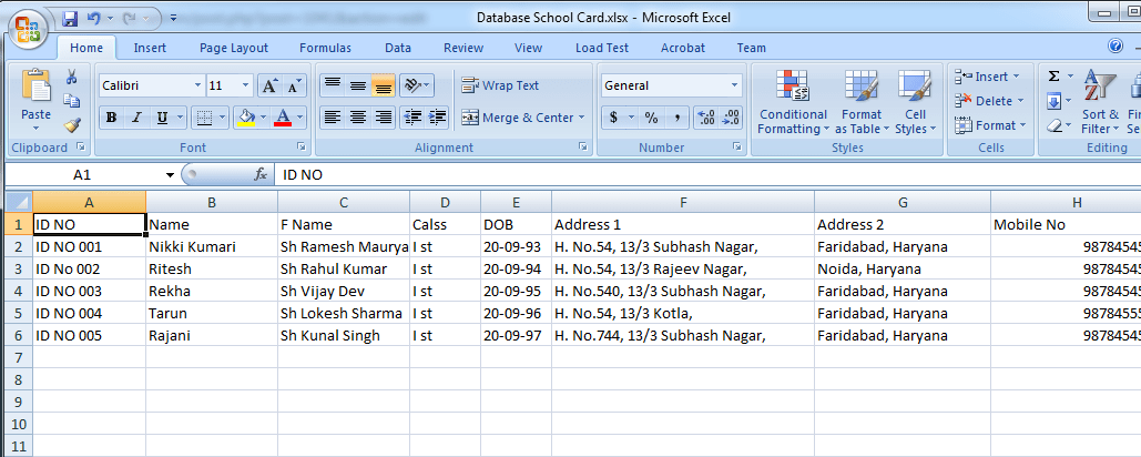 Select Text CSV file from Excel