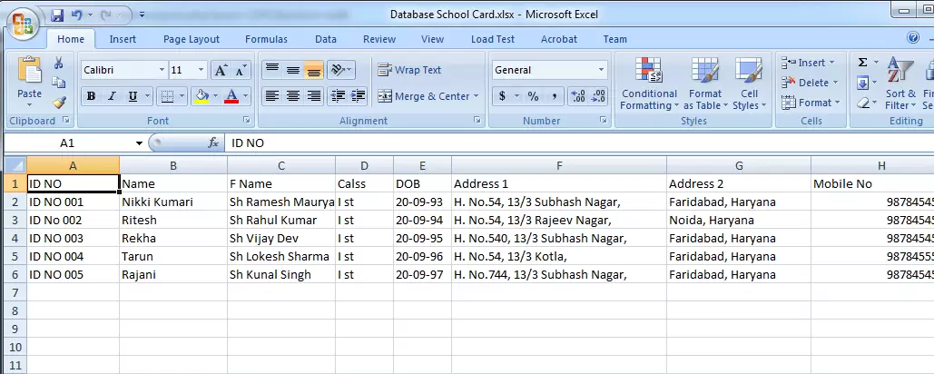 Select Text CSV file from Excel