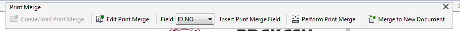 Print Merge Command