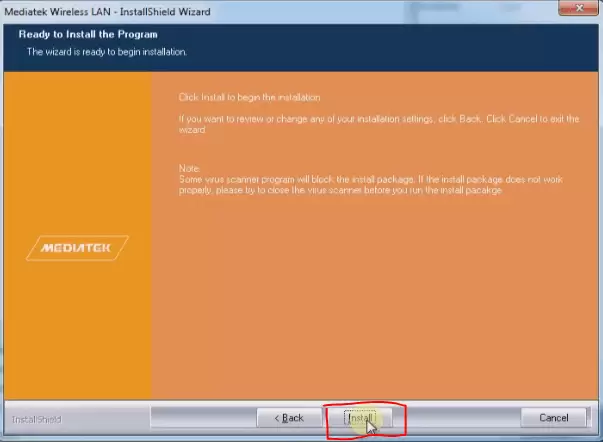 Mediatek Wireless LAN Setup