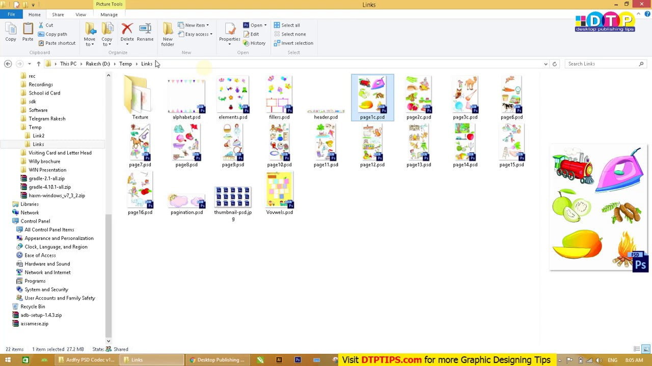 PHOTOSHOP Thumbnail in Windows Explorer – PSD preview विंडोज एक्स्प्लोरर में