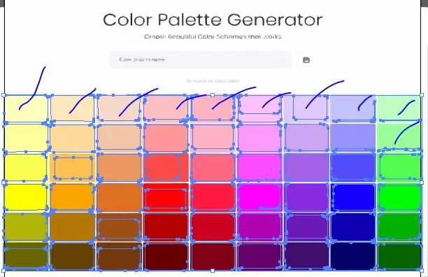 Select colours from Image