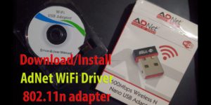 download install driver for ADNet Wi Fi Device