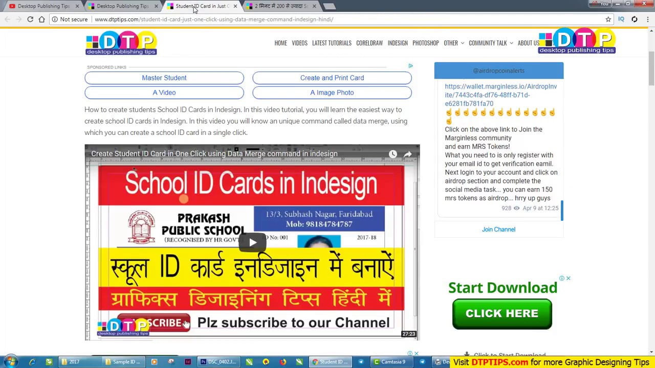 How to create School ID Card in Indesign