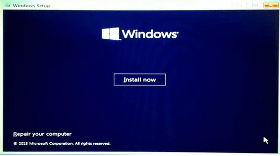 Windows 10 - Install Now
