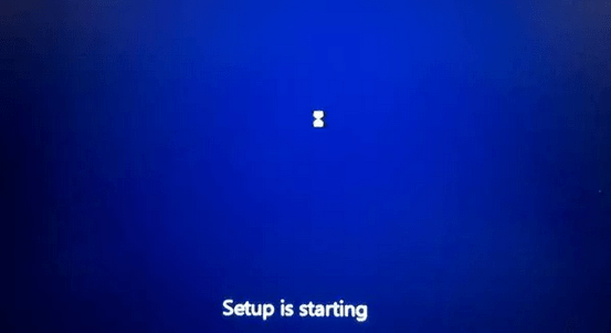 Windows 10 - Setup is starting