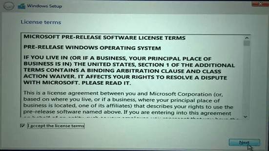 Windows 10 - License Terms