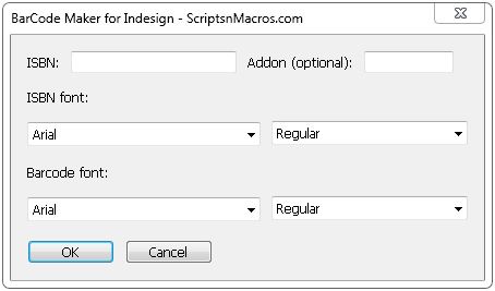 Script to Create ISBN 13 Barcode in Indesign