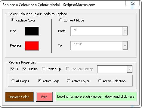 Colour Replacer Macro