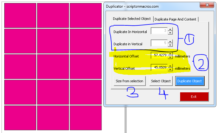 Duplicator Macro options