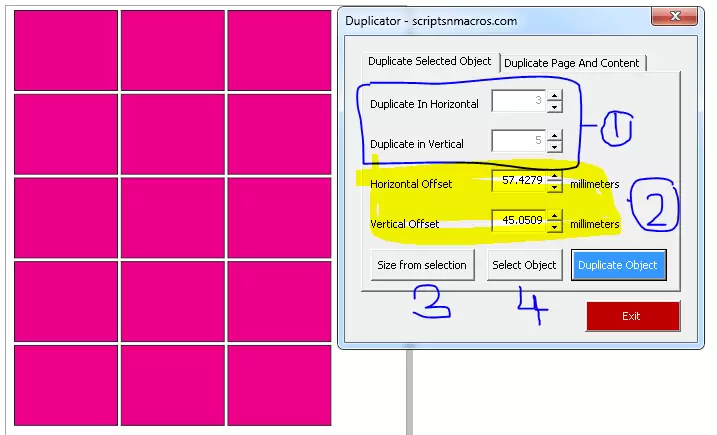 Duplicator Macro options