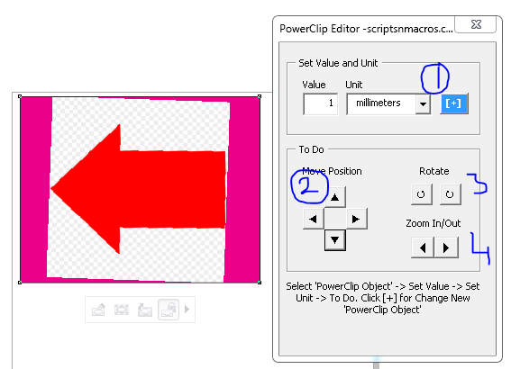 Powerclip editor option