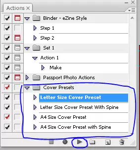 Photoshop action cover presets