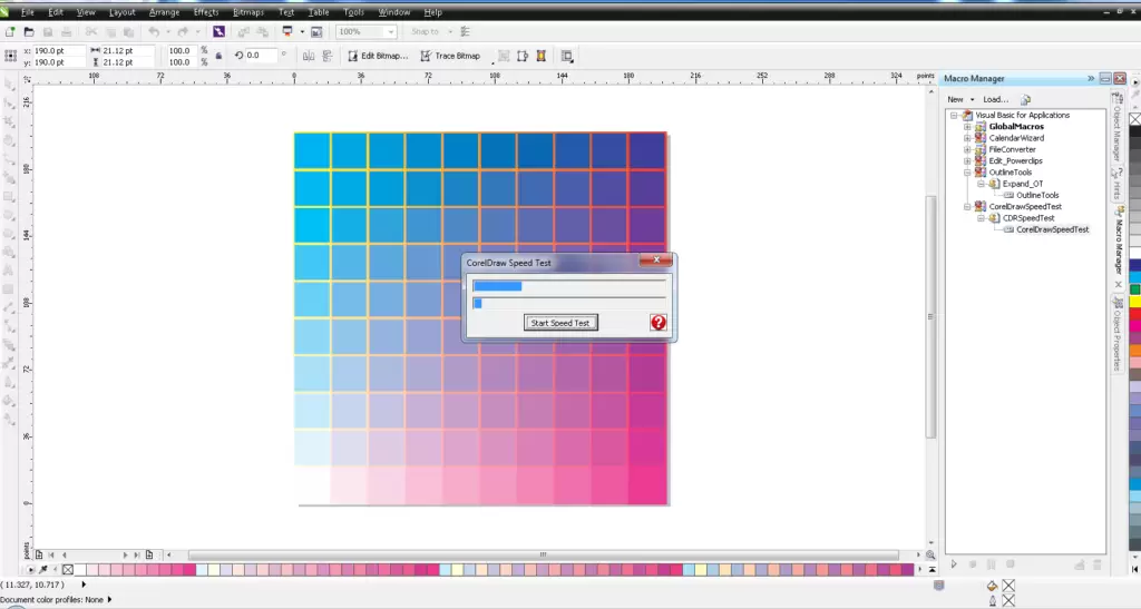 CorelDraw Speed
