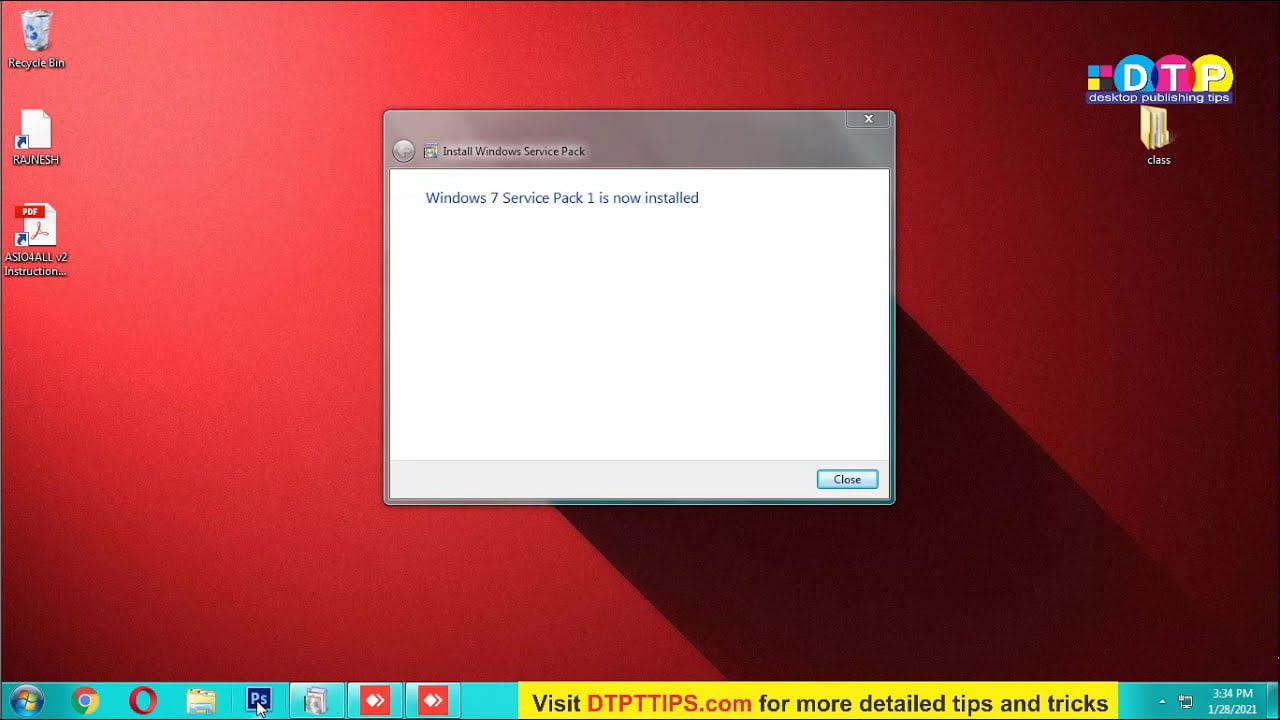 Windows 7 Ultimate into Service Pack 1 – Without Windows Formatting : Download Offline Installer