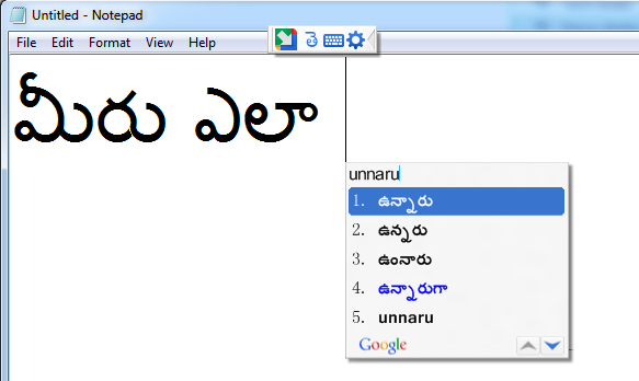 How to install Google Input Tools For Telugu Language – Phonetic Typing