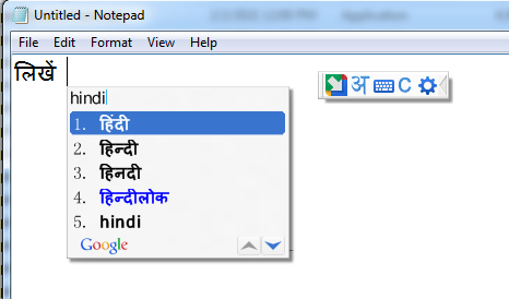 How to install Google Input Tools For Hindi Language – Phonetic Typing