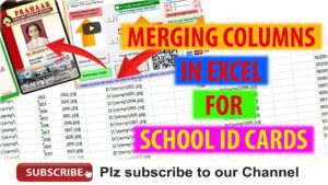 Merging Two Address Columns in MS Excel for Student ID Card Automation