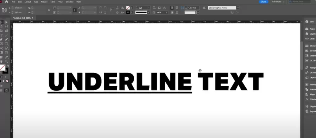 How to Create Underline Text in Adobe InDesign