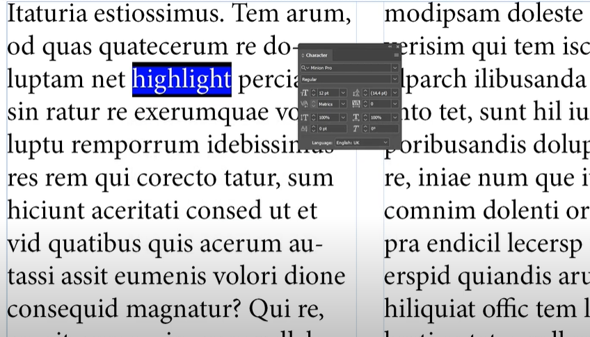 How to Highlight Text in Adobe InDesign: A Detailed Guide