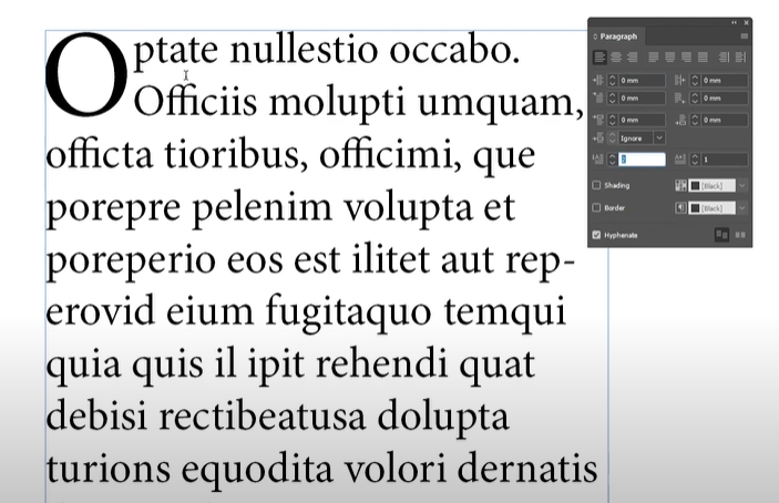 How to Create a Drop Cap in Adobe InDesign