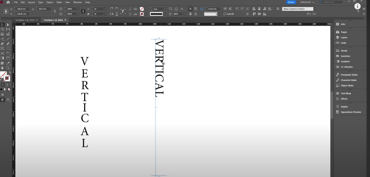 How to Create Vertical Text in Adobe InDesign