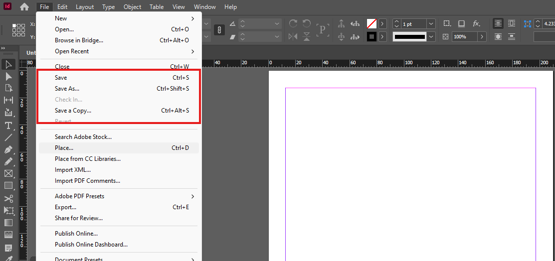 03. What are Save, Save As, Save a Copy in Adobe InDesign: A Step-by-Step Guide