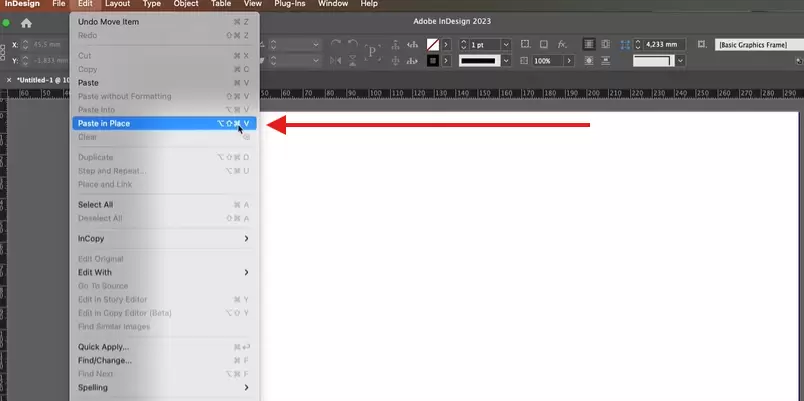 How to Paste in Place in Adobe InDesign: A Step-by-Step Guide