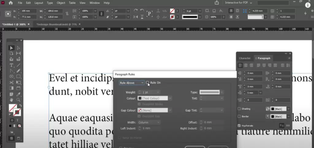 How to Use Paragraph Rules in Adobe InDesign: A Detailed Guide