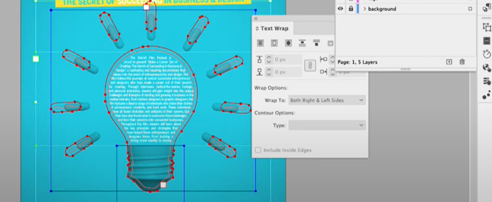 27. How to Type Text Inside Shapes and Adjust It in Adobe InDesign