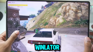 NEW 🔥 WINLATOR ANDROID GLIBC V5 – SETUP_SETTINGS_GTA 5 GAMEPLAY _ BEST WINDOWS EMULATOR_ 0-4 screenshot