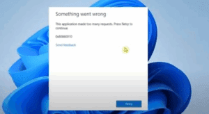 How to Fix “Application Made Too Many Requests” Error in Windows 11/10