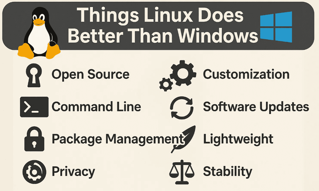 7 Things Linux Does Better Than Windows