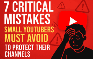 7 Critical Mistakes Small YouTubers Must Avoid to Protect Their Channels