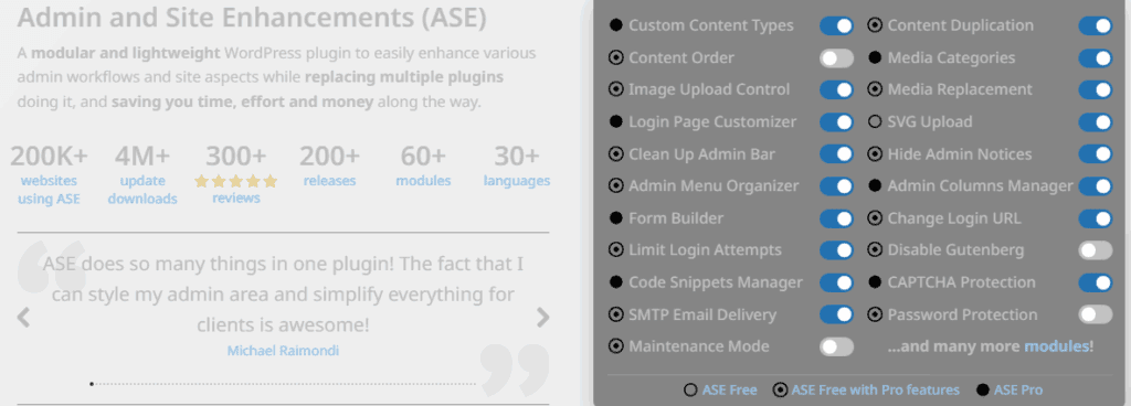 Replace 50+ WordPress Plugins with One: The Ultimate Guide to ASC Plugin for Performance, Security & Simplicity