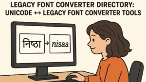 Legacy Font Converter Directory: Unicode ↔ Legacy Font Converter Tools