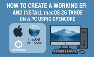 How to Create a Working EFI and Install macOS 26 Tahoe on a PC Using OpenCore Simplify
