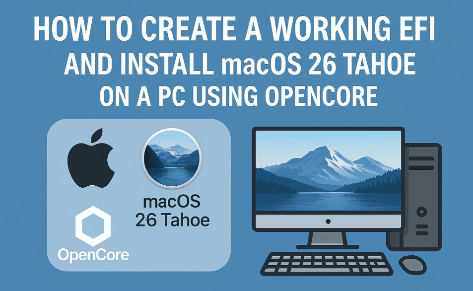 How to Create a Working EFI and Install macOS 26 Tahoe on a PC Using OpenCore Simplify