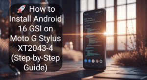 🚀 How to Install Android 16 GSI on Moto G Stylus XT2043-4 (Step-by-Step Guide)