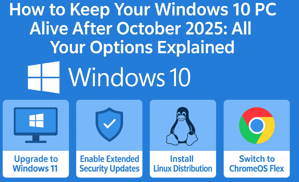 How to Keep Your Windows 10 PC Alive After October 2025: All Your Options Explained