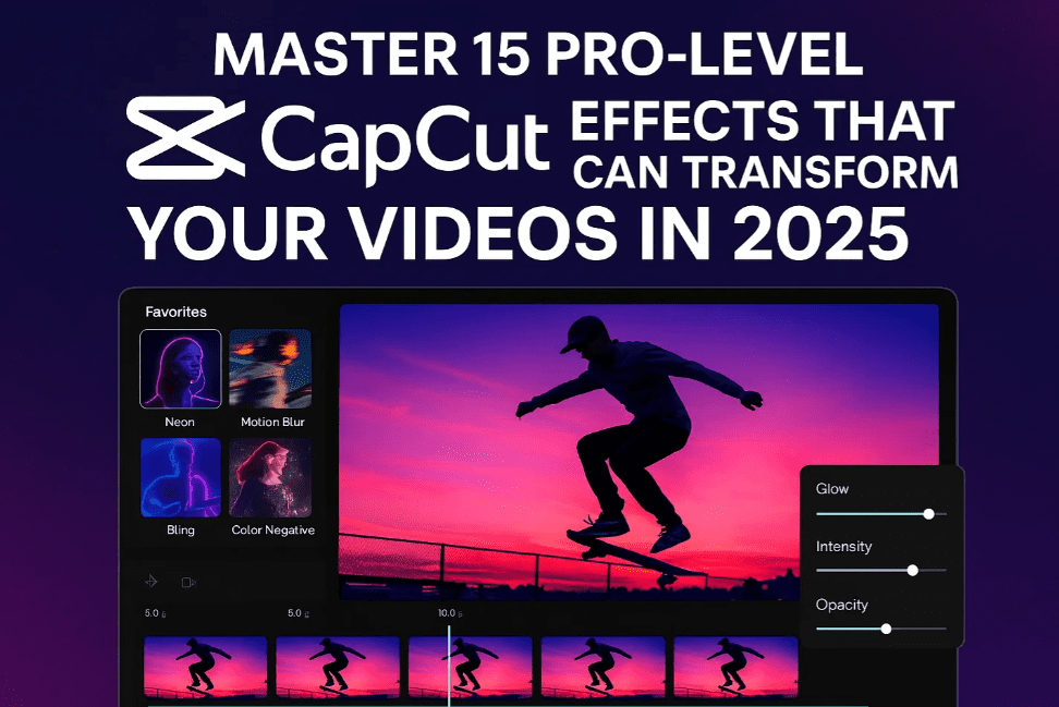 Master 15 Pro-Level CapCut Effects That Can Transform Your Videos in 2025