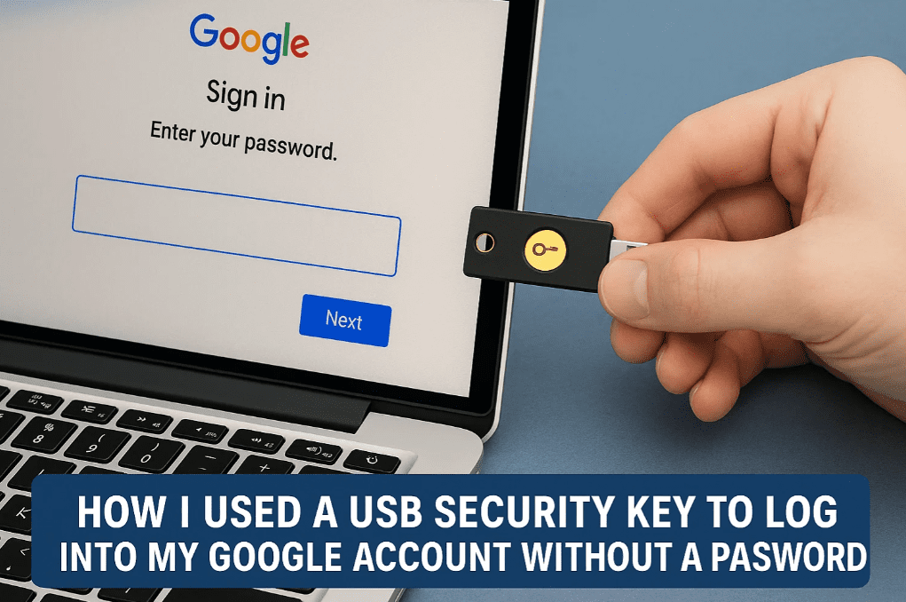 How I Used a USB Security Key to Log Into My Google Account Without a Password (And Why You Should Too)