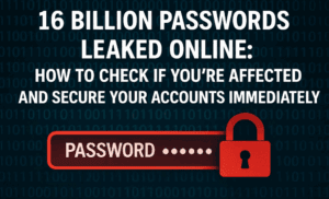 🔐 16 Billion Passwords Leaked Online: How to Check If You’re Affected and Secure Your Accounts Immediately