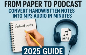 📝📢 From Paper to Podcast: Convert Handwritten Notes into MP3 Audio in Minutes (2025 Guide)