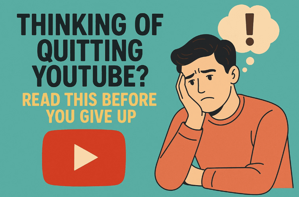 Thinking of Quitting YouTube? Read This Before You Give Up