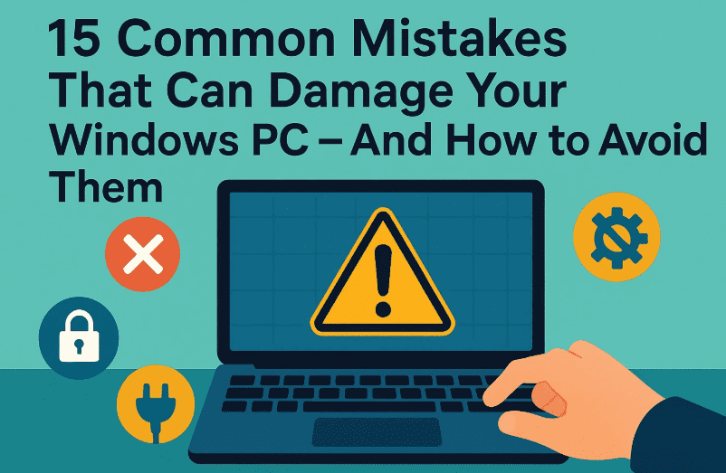 15 Common Mistakes That Can Damage Your Windows PC – And How to Avoid Them
