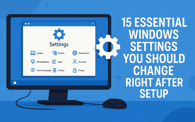 15 Essential Windows Settings You Should Change Right After Setup (Detailed Walkthrough for Beginners and Power Users)